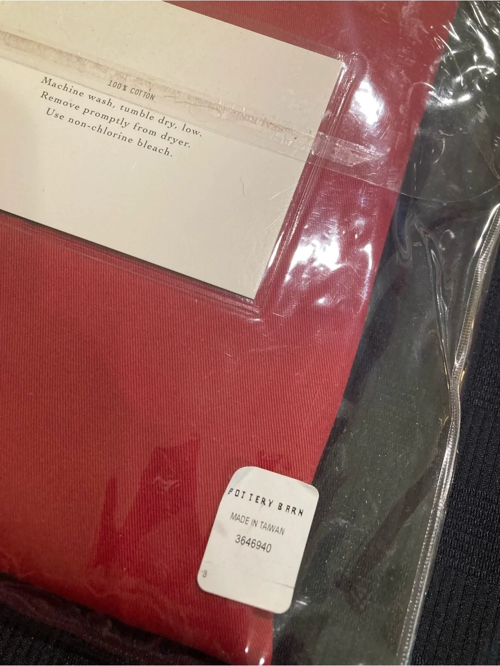 Pottery Barn Cranberry Dining Chair Skirt Cover - Side Chair